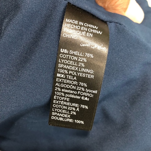 White House Black market teal blue velvet double breasted blazer - Picture 11 of 12